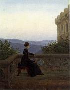 Carl Gustav Carus Woman on the Balcony oil on canvas